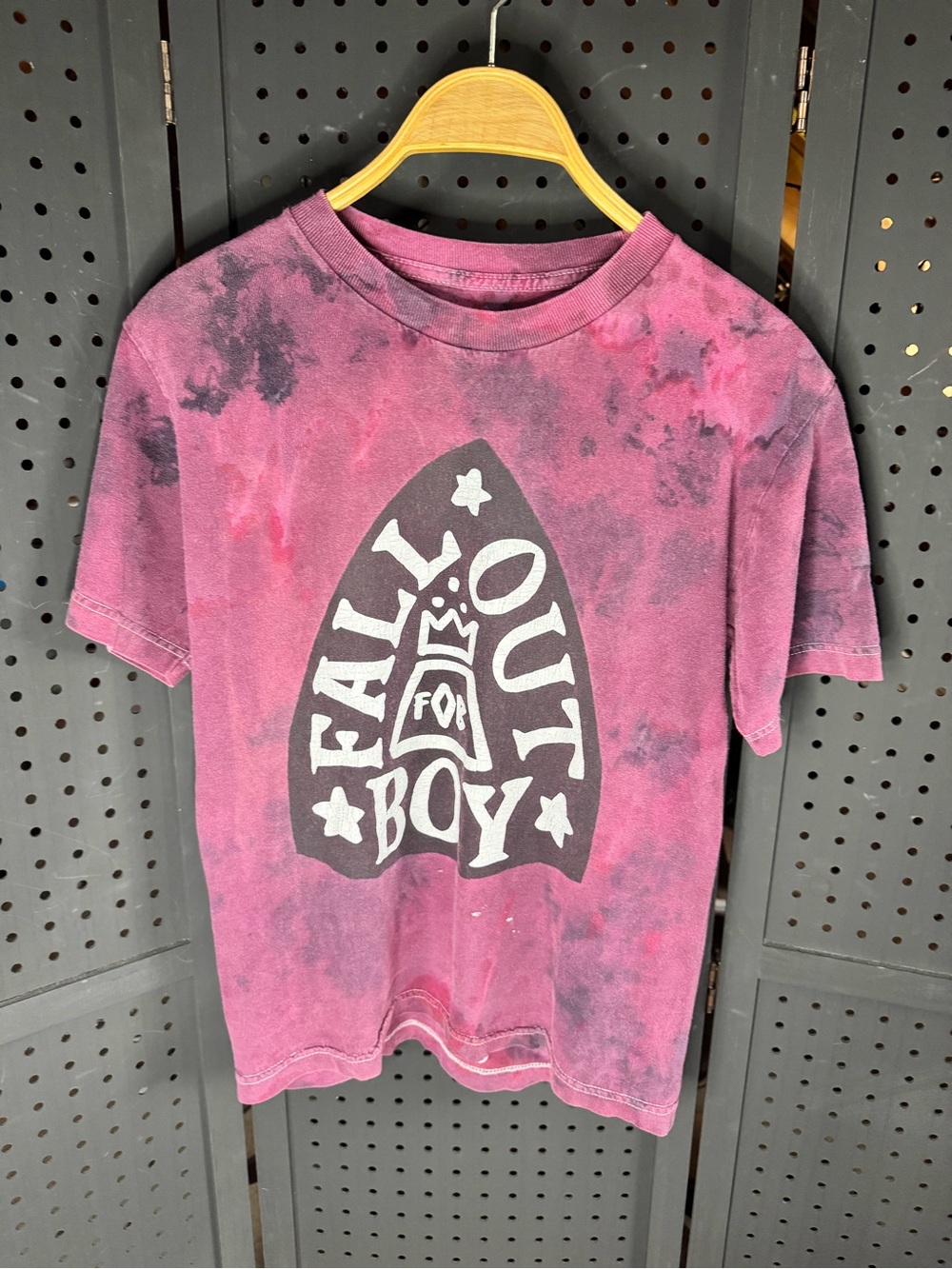Fall out boy Tie-Dye Graphic Tee - Pink